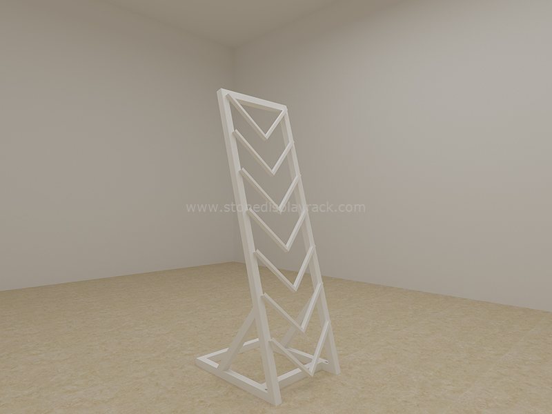 Quartz Stone Waterfall Sample Display Stand Marble Tower SDR-50 4