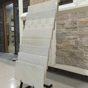 Simple Waterfull Stone Quartz Tile Sample Display Stand SDR-59 1