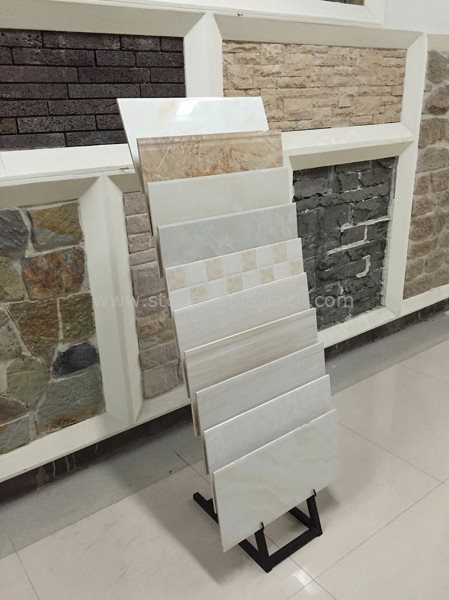 Simple Waterfull Stone Quartz Tile Sample Display Stand SDR-148 6
